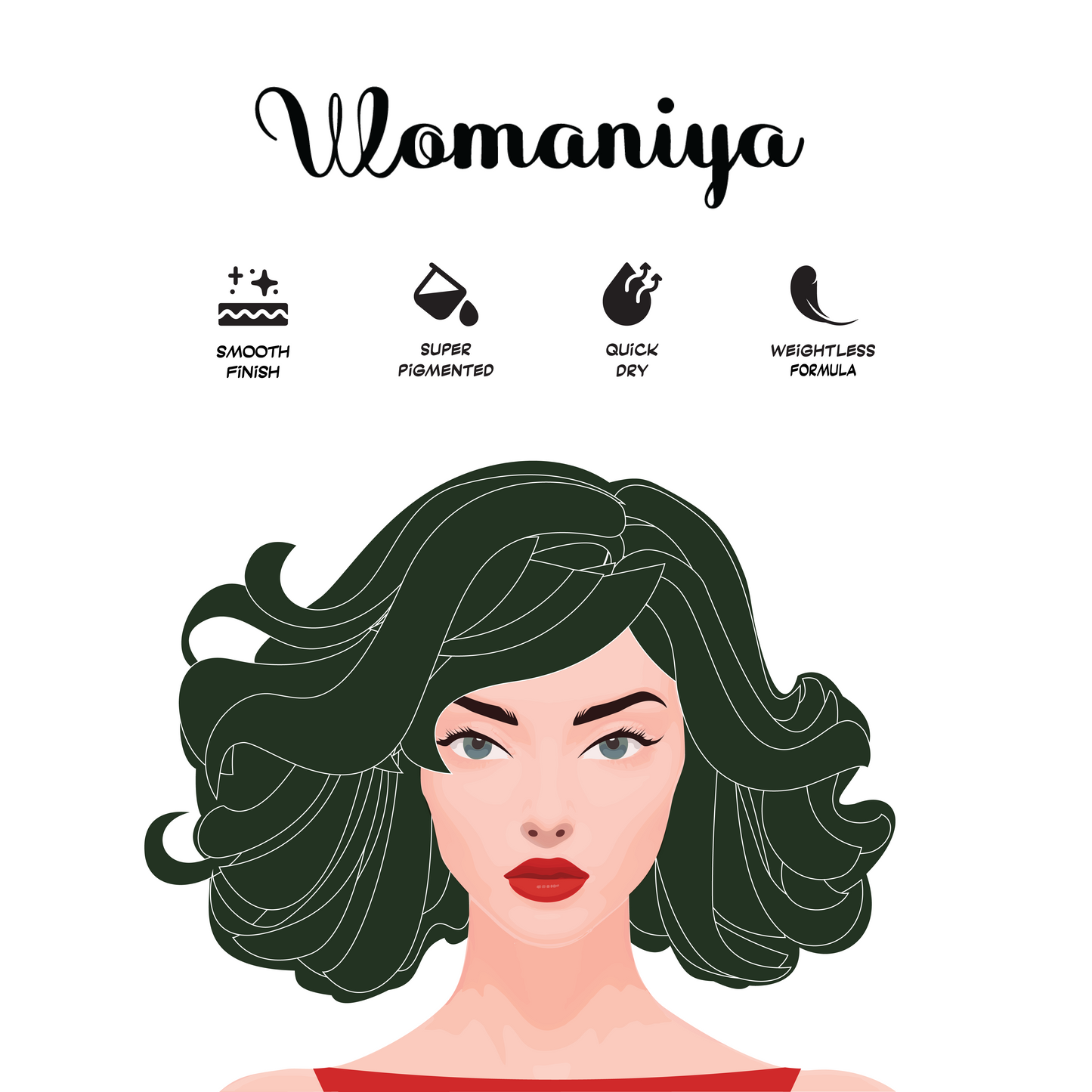 Womaniya Liquid Eyeliner - WEL02 - Matte Black