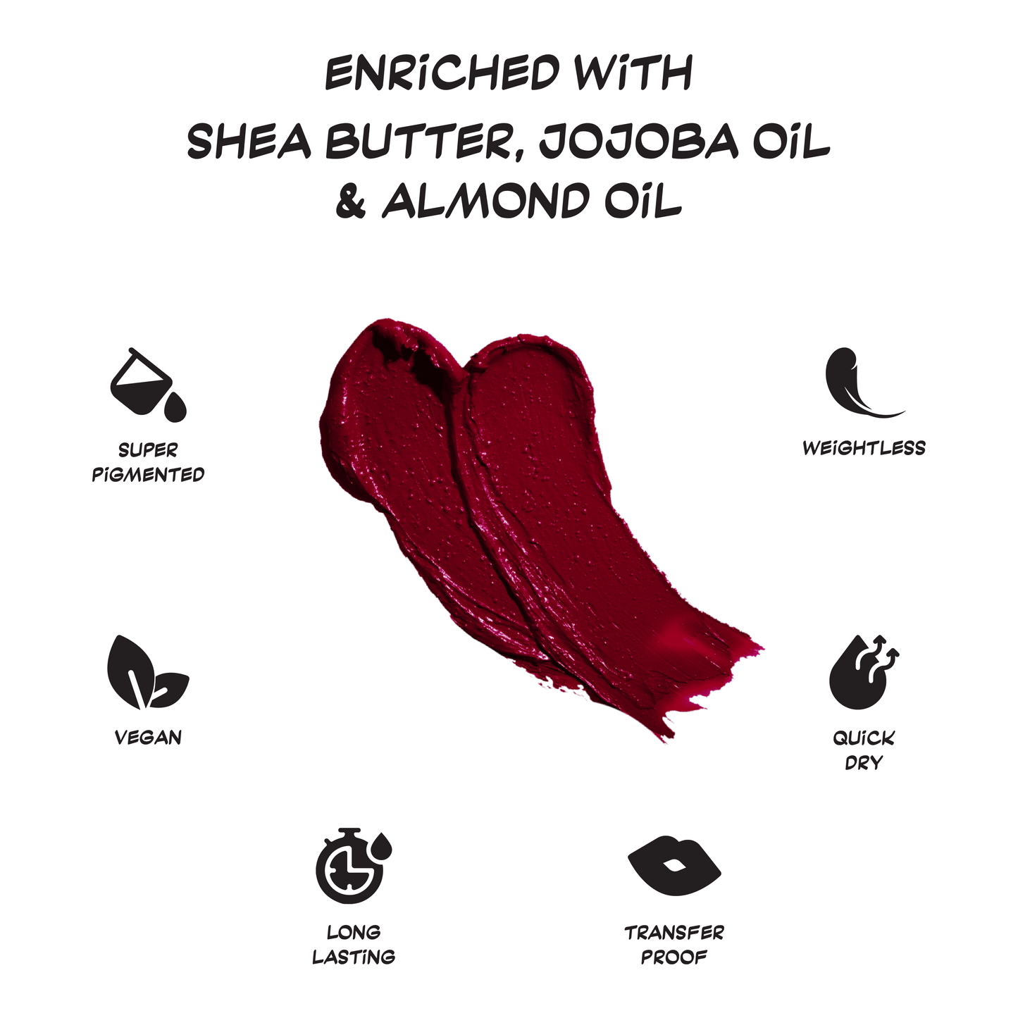 Womaniya Liquid Lipstick - WLL02 - Spicy Red