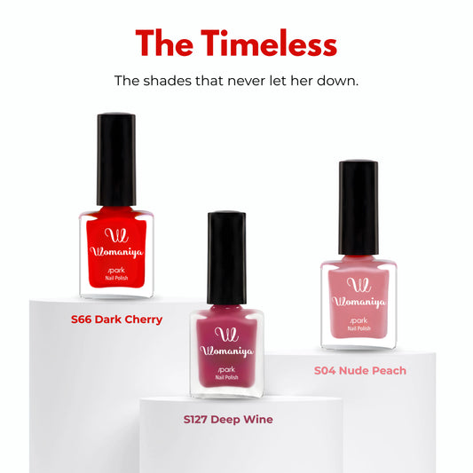 The Timeless – Classic Nail Polish Combo (Pack of 3)