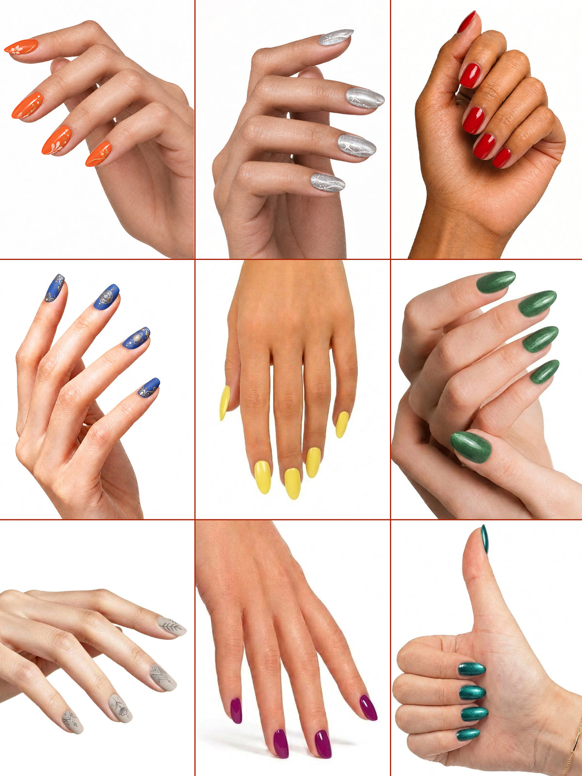 Navratri Spark Combo | 9 Nail Paints + 1 Top Coat