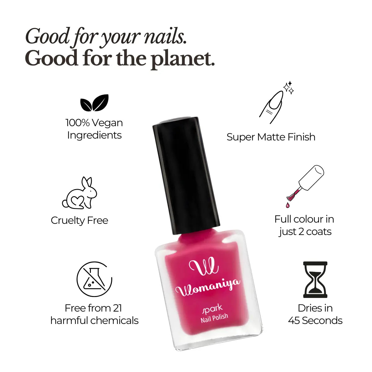 Spark Nail Polish - Matte Finish